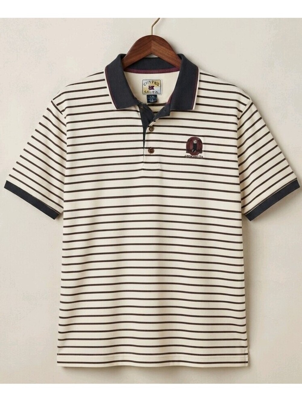 Cutter & Buck Mens XL Polo Springhouse Golf Club Opryland USA Striped Cotton 351